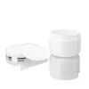 White Plastic Refillable Container with Lid Empty Jars Make Up Bottle Face Cream Lotion Storage Containers