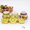 1pcs 5g / 10g / 15g Kronform Plastfyllnadsflaskor Tom Pottflaskor Makeup Jar Travel Face Cream Lotion Cosmetic Container