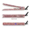 Crystal Rhinestone Stijltang Titanium Plate Flat Iron Met LCD Digitale Display Vrouw Haarverzorging Styling Tools258Q