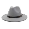 New Arrival Mężczyźni Kobiety Fedora Panama Hat Winter Szeroki Brim Czapka Czapka Jazzowa Czapka
