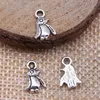 500Pcs alloy Penguin Charms Antique silver Charms Pendant For necklace Jewelry Making findings 7x11mm5823016