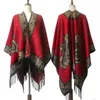 Scarves Etnic Style Shawl Female Nepal Slit Tibet Lake Turism Po Cloak Scarf Tjock Varm Luxury Designer Kvinnor Knitted1
