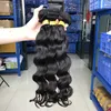 Raw Virgin Natural Wave Mänskliga hårbuntar 3 stycke för svarta kvinnor högkvalitativa indiska jungfruliga hårprodukter