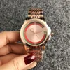 브랜드 시계 여성 소녀 스타일 금속 스틸 밴드 석영 손목 시계