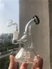 Trasparente bicchiere di zucca Bong gorgogliatore di vetro Tubo da fumo Soffione doccia Perc Acqua con giunto da 14 mm