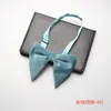 Gravatas Linbaiway Adulto Veludo Bowtie Cravats Grande Arco para Mulheres Homens Borboleta Sólida Suave Festa de Casamento Cavalheiros Gravatas227i