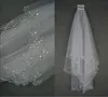 rhinestones edge bridal veils