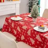 Weihnachtstisch Dekoration Tischdecke Rotes Baum Dekoration Zubehör Kerzenlicht Dinner Decor Heißer Verkauf Neues Angebot