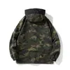 Mode-porter sur les deux côtés sweats à capuche noirs Streetwear militaire Camouflage veste hommes Style coréen mode sweat Harajuku vêtements