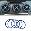 Per MercedesBenz GLAClass X156 CLA C117 Accessori per auto in alluminio Air Vent Circle Cover Trim Frame Sticker Decorazione interna609987138494