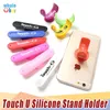 Touch U Sucking Sucker Ventouse Support de téléphone Silicone Touch U Mount Stand Pour Xiaomi Samsung LG HTC Huawei Tous les Smartphones