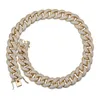 MAIMI Cuban Link Kette Halskette Herren Hip Hop Gold Farbe Euro Eured Kubikzircon Halsketten Schmuckgeschenke 16 "-30"