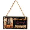Halloween-Requisite zum Aufhängen, Willkommensschild, Hexe, Kürbis, Holzbrett für Zuhause, Tür, Fenster, Wanddekoration