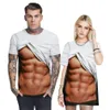 Rolig 3D-muskel T-shirt Män Sommar Kortärmad Fitness Tee Cool Streetwear 3D-tryck Fake Muscle T-shirt 3D Abdominal Toppar Male YJL554