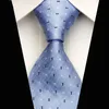Человек формальный бизнес шелк шелк галстук Жаккард, тканые мужчины, подходят для галстуков геометрические точки рисунок 3 дюймовый тонкий узкий свадебный галстук для 1