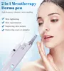 2 in 1 Mesoterapia Meso Gun Electric Derma Pen Micro Needle DermaStamp Anti Aging Facial Skin Care Beauty Machine DHL