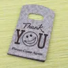 200 teile/los „Danke“ Design Kaffee Kunststoff Tasche 9x15 cm Schmuck Süßigkeiten Geschenk Tasche Mit Griffen Kleine kunststoff Verpackung Taschen