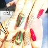 20st Gold Bee Nail Art Decorations 3D Kawaii Animal Charms Decors Bling Nailart Supplies Alloy Ornament på Nails Design7966404