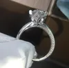 1ttスターリングシルバーの結婚記念日モアッサナイトダイヤモンドリングエンゲージパーティーボディジュエリーPT950女性ギフトパスパスダイヤモンドペンテスト2021