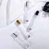 10ML سميكة الزجاج سليم رول زجاجة الزجاج واضحة الأساسية الرول النفط زجاجة عطر المحمولة فيال مع الفولاذ المقاوم للصدأ الكرة الدوارة وكاب