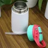 350 ml sublimazione bambini tazza sippy vuota con cannuccia bottiglia d'acqua in acciaio inossidabile per bambini regali 6 colori tazza thermos a becco d'anatra VENDITA F92402