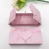 Marble folio lashes box magnetic packing dramatic pink eyelashes case strip lashes custom logo new style 2021 popular box1389161