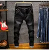 2020 Nieuwe elastische spijkerbroek voor heren mode slanke skinny jeans casual broek broek Jean man groene black blauw249a
