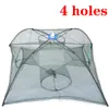 Crabe de crabe pliable net net renforcé 48 trous de pêche automatique net crevet cage nylon coulé pliage pliage net27191352267