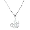 Pendant Necklaces Fashion Trend Islamic Necklace Crystal Muslim Long Chain Men Women Jewelry Accessories