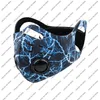 Nieuw gezichtsmasker geactiveerd anti-verontreiniging bescherming outdoor tandwiel maskers mannen vrouwen anti-stof druppel gezichtsmasker met filter voor fietsen