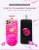 For iPhone 11 Fur Ball Diamond Phone Case Cover IP 11Pro Max Perfume Bottle Bing Bing Diamond Phone Case For iPhone 12