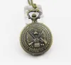 Antik retro bronsmän USA: s officerare USA: s armé hänge USA Militär arméns halsband fickklocka hänge hängen smycken