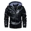 Laamei Mens Autumm Winter Fashion Motorcycle PU Leather Jacket Men Slim Fit Oblique Zipper Jacket Men Leather Jackets Coats1