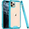 Étuis de téléphone antichoc en acrylique transparent TPU PC pour iPhone 15 14 13 12 Mini 11 Pro Max XR XS 6 7 8 Plus Samsung Note20 S20 S21 S22 Ultra A12 A22 A32 A52 A72 S21FE