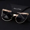 Gullstar 2020 Mode Frauen Gotische Sonnenbrille Schädel Rahmen Metall Tempel Hohe Qualität Sonnenbrille Feminino Luxus