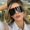 Lunettes de soleil 2021 étoile surdimensionné carré femmes hommes marque concepteur une pièce masque lunettes de soleil pour femme bouclier nuances lunettes UV400