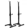 New2PC: er justerbart rack Standard Solid Steel Squat Stands Barbell3951688