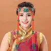 Long pompon costume mongol accessoires femmes festival fête coiffure belle danse cheveux accessoires princesse cosplay chapeaux