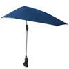 Draagbare vouwbare zonneschade uv Zonnemichte strandstoel Paraplu Summer Bicycle Drukboel Paraplu Universele klemvisserijparasol