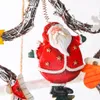 Christmas Retro Old Style Snowman Angel Rattan Wreath Door Hanging Coffee Shop Door Decoration Christmas Decoration Pendant Wholesale