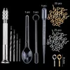 Kit d'outils de moulage en résine, moules de moulage pour l'artisanat en Silicone époxy bijoux collier pendentif DIY7825563 83 pièces