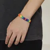 10 pulseras de arco iris de amor y orgullo, pulsera trenzada hecha a mano con hilo de amistad, joyería para amantes de tamaño ajustable para lesbianas Gay, 1190m