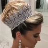 Mode Luxus Braut Haarschmuck Damen Hochzeit Tiaras und Kronen Bühnenauszeichnungen Runde Königin Krone Retro Herrenkrone250d