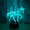 LED Touch Remote Control 3D Visual Small Table Lamp USB Colorful 3d Night Lights 3D Zebra led lights Creative christmas Gift