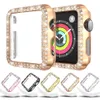 Diamond Case for Apple Watch Ultra 49mm 45mm 41mm IWatch Series 8 7 6 5 Skärmskydd Cover PC Watch Case för 44 40 38mm