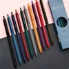 Bestes Design 1PCS Dreieck Retro Gel Stift 0,5mm Mine 10 Farben Erhältlich Schule Schüler Lernen Liefert Büro Schreibwaren werkzeug