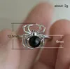 2022 Животное кольцо смешное черное животное паук Хэллоуин Настоящие пальцы кольца для мальчиков творческое ювелирное кольцо Drop20807026169510