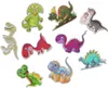 Fedex expédition en gros 50 pcs/pack mignon dinosaure autocollants voiture bagages casque ordinateur portable planche à roulettes guitare casque décalcomanie enfants cadeaux