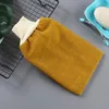 Gants rectangulaires Serviette de bain Double face Épaississement Femmes Hommes Serviettes à gants Frotter la boue Accueil Salle de bain Gant de toilette Vente chaude 1 5jy G2