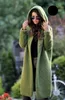 Coats European Autumn Winter Swater stały kolor z kapturem długa wszechstronna kurtka S M L XL XXL XXXL Wsparcie Mieszana partia